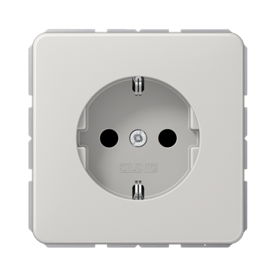 Розетка с/з с детской защитой "Серый" CD