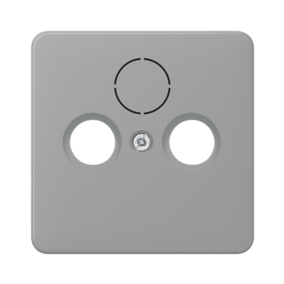 Centrālplate TV+SAT+FM "Tumši pelēks" CD