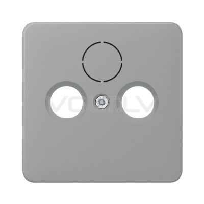 Centrālplate TV+SAT+FM "Tumši pelēks" CD