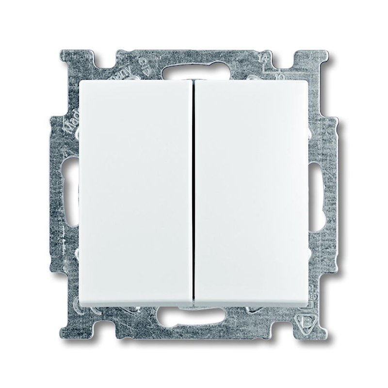 Выключатель 1+1 "Белый" Basic 55