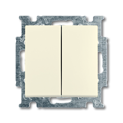 Выключатель 1+1 "Бежевый" Basic 55