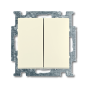 Выключатель 1+1 "Бежевый" Basic 55