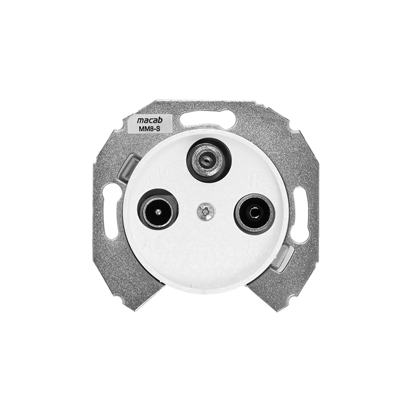 Розетка TV+SAT+FM "Белый" Renova