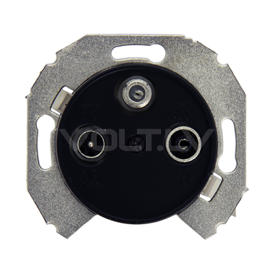 Rozete TV+SAT+FM "Melns" Renova