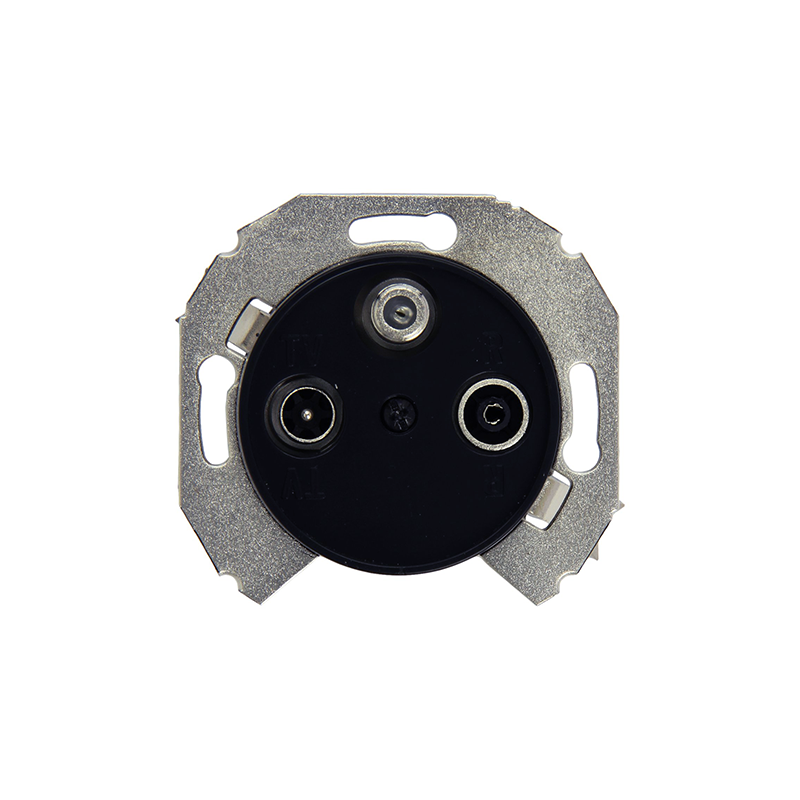 Розетка TV+SAT+FM "Черный" Renova