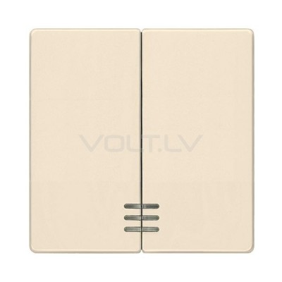 Taustiņš 1+1 Ar Lēcu "Bēšs" Delta Line