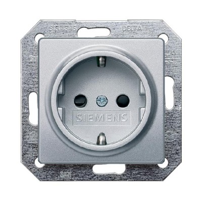 Rozete a/z ar bērnu aizs. "Alumīnijs" Delta Line