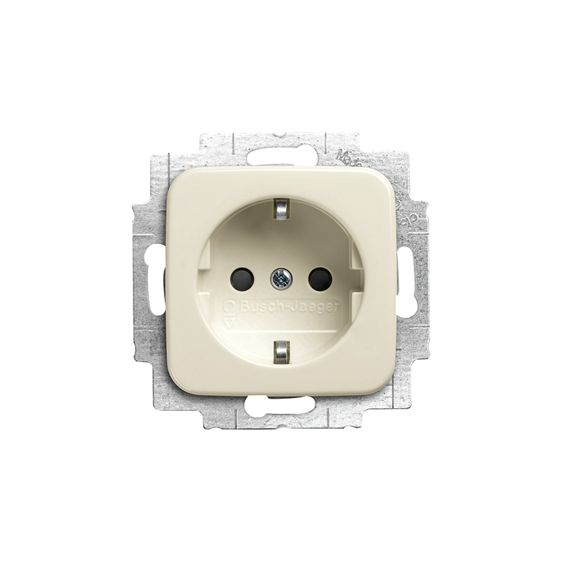 Розетка с/з "Бежевый" Busch-Duro 2000® SI