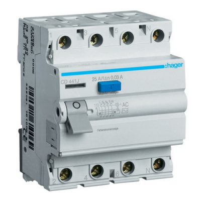 Noplūdes automāts "4P 25A 300mA"