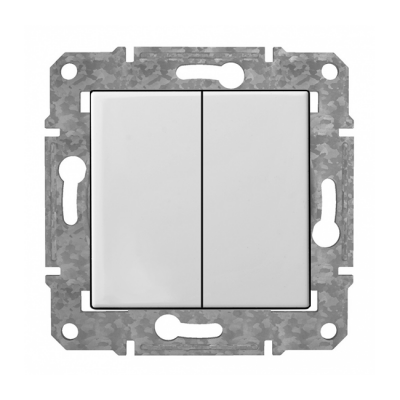 Pārslēdzis 1+1 "Balts" Epsilon