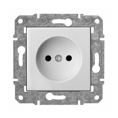 Розетка б/з "Белый" Epsilon