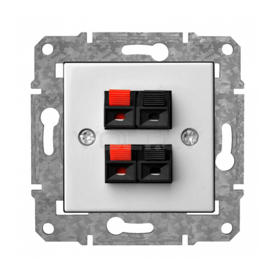 Розетка Аудио 2 Канал "Белый" Epsilon