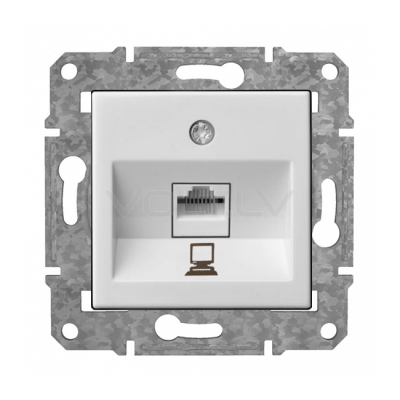 Rozete Internets RJ45 Cat6 "Balts" Epsilon