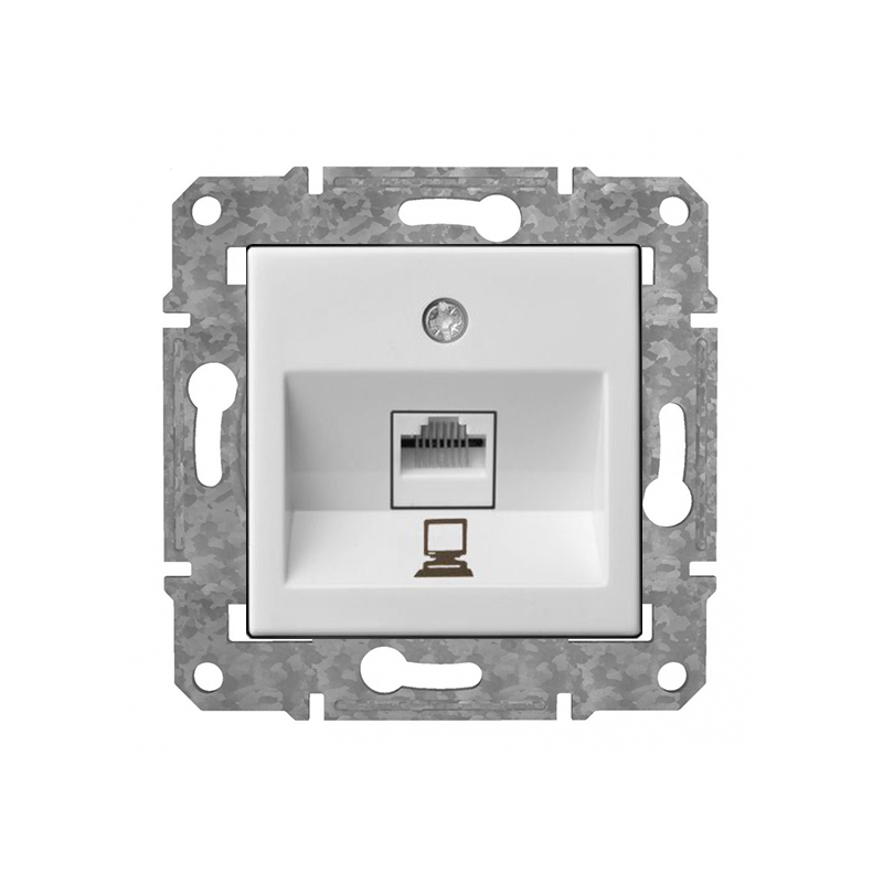 Розетка Компьютерная RJ45 Cat6 "Белый" Epsilon