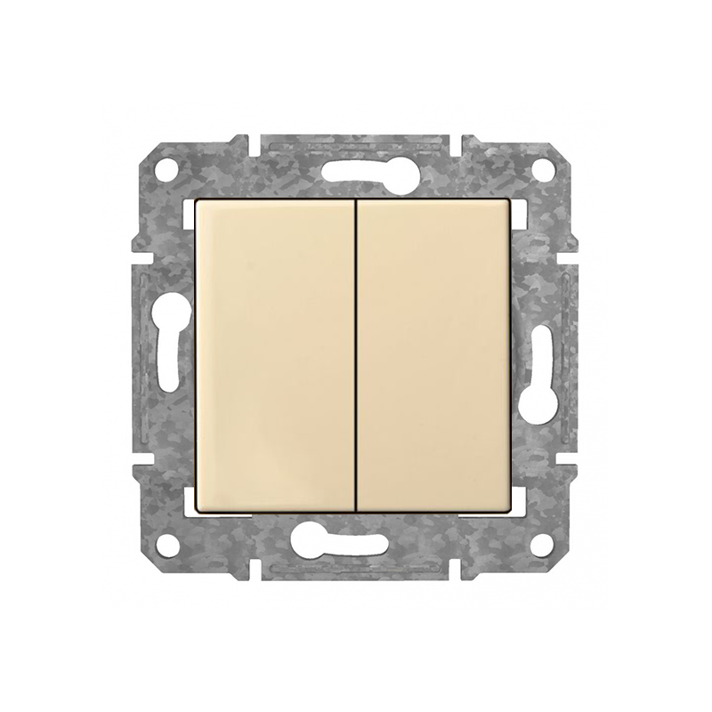 Pārslēdzis 1+1 "Bēšs" Epsilon