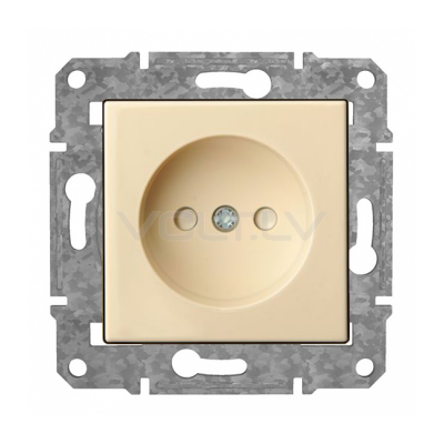 Розетка б/з с детской защитой "Бежевый" Epsilon