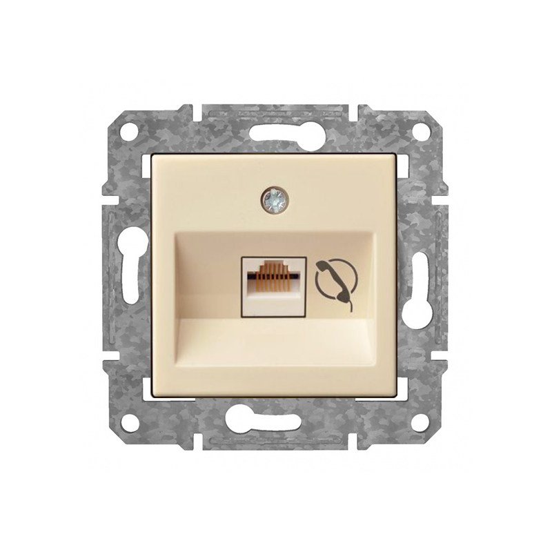 Rozete Telefons RJ11 "Bēšs" Epsilon