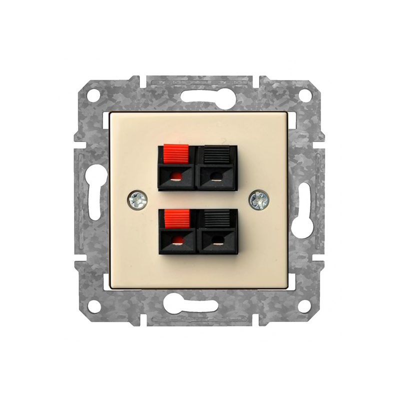 Rozete Audio 2 Kanāls "Bēšs" Epsilon