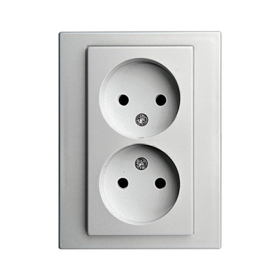 Rozete 1+1 b/z "Alumīnijs" Epsilon