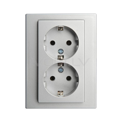 Rozete 1+1 a/z "Alumīnijs" Epsilon