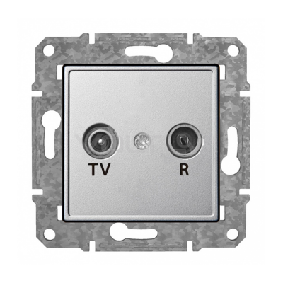 Rozete TV+R caurejoša "Alumīnijs" Epsilon