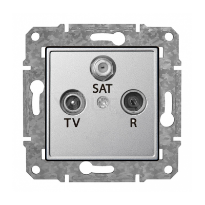 Rozete TV+R+SAT gala "Alumīnijs" Epsilon