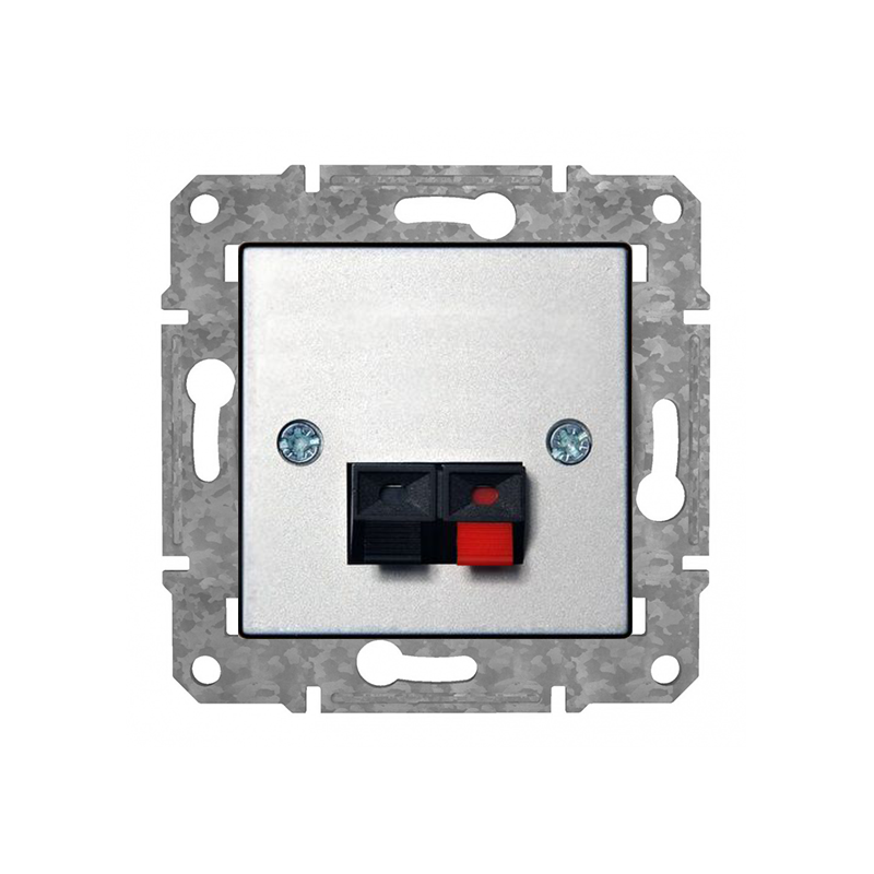 Rozete Audio 2 Kanāls "Alumīnijs" Epsilon