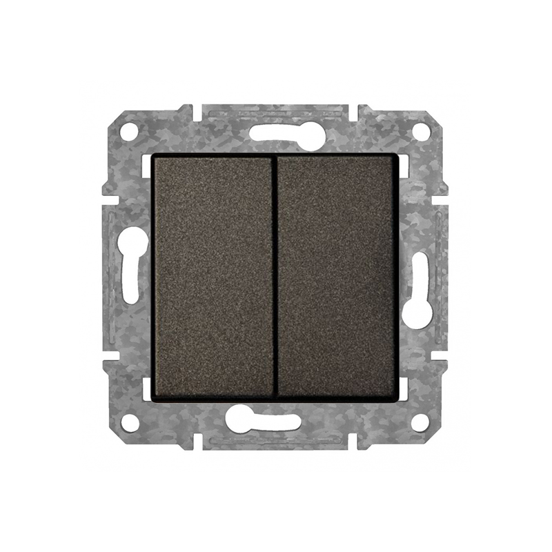 Pārslēdzis 1+1 "Antracīts" Epsilon