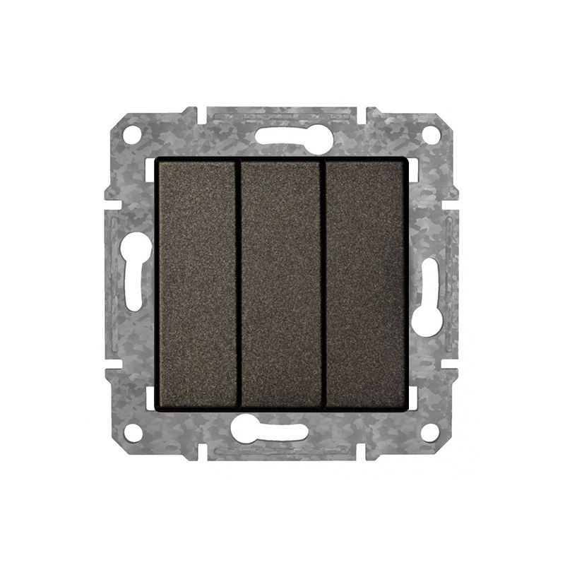 Slēdzis 1+1+1 "Antracīts" Epsilon