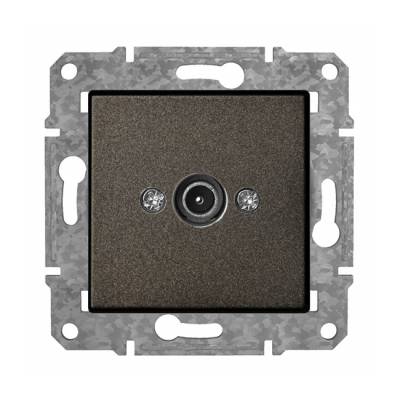 Розетка TV проходная "Антрацит" Epsilon