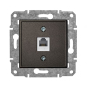Розетка Телефонная RJ11 "Антрацит" Epsilon