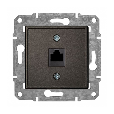 Розетка Компьютерная RJ45 Cat6 "Антрацит" Epsilon