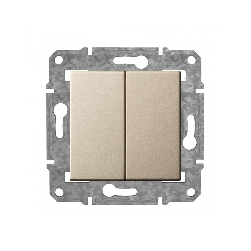Переключатель 1+1 "Шампанский" Epsilon