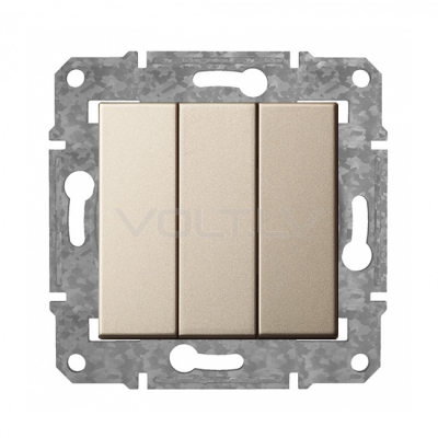 Выключатель 1+1+1 "Шампанский" Epsilon