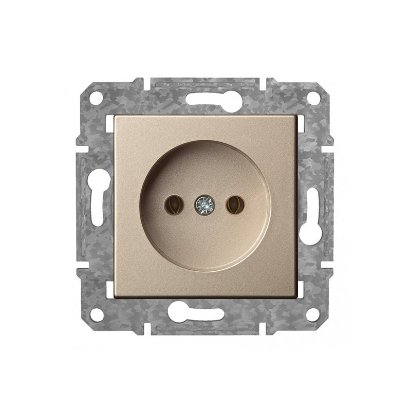 Розетка б/з с детской защитой "Шампанский" Epsilon