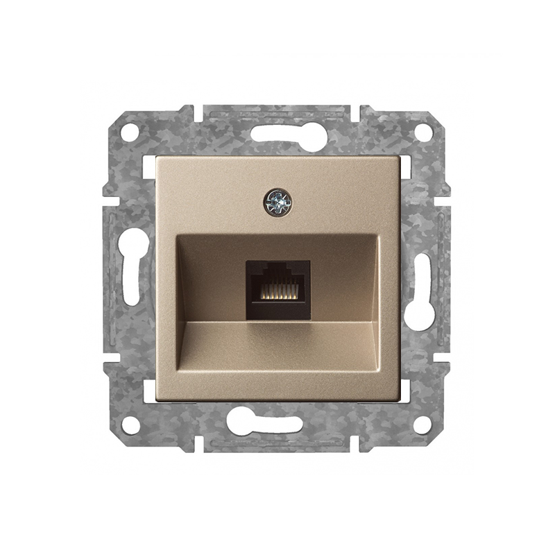 Розетка Компьютерная RJ45 Cat6 "Шампанский" Epsilon