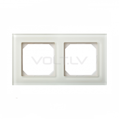 2М Рамка "Белое Стекло" Epsilon
