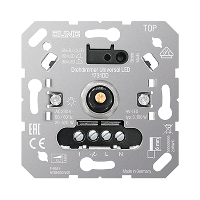 Gaismas regulators Universāls  LED "Mehanisms" JUNG