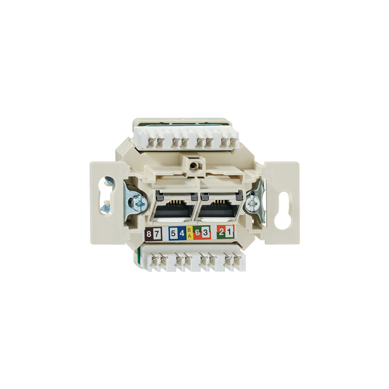 Rozete Internets 2xRJ45 Cat6 "Mehanisms"