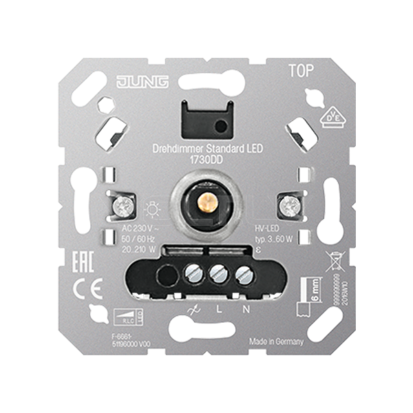 Gaismas regulators Standart LED "Mehanisms" JUNG 