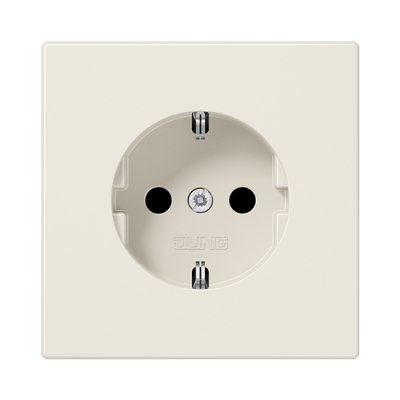 Розетка с/з с детской защитой "Бежевый" LS 990