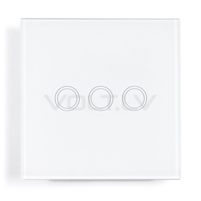 Skārienjutīgais Slēdzis 1+1+1 "Balts" Appio