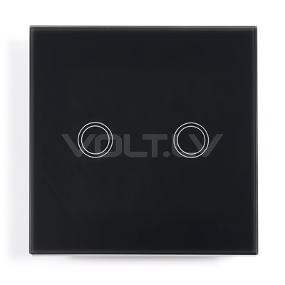 Skārienjutīgais Slēdzis 1+1 "Melns" Appio