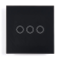 Сенсорный Выключатель 1+1+1 "Чёрный" Appio