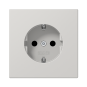 Розетка с/з с детской защитой "Серый" LS 990