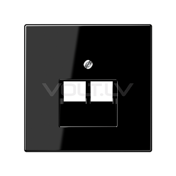 Centrālplate 1+1 Data "Melns" LS 990 