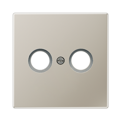 Centrālplate TV+SAT LS Edelstahl