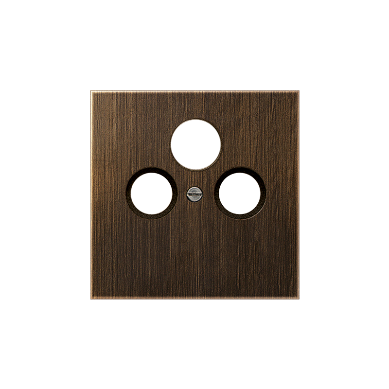 Накладка TV+SAT+FM "Латунь" LS Antik