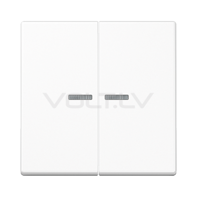 Taustiņš 1+1 Ar Lēcu "Balts" A