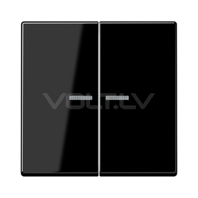 Клавиша 1+1 С Линзой "Чёрный" A